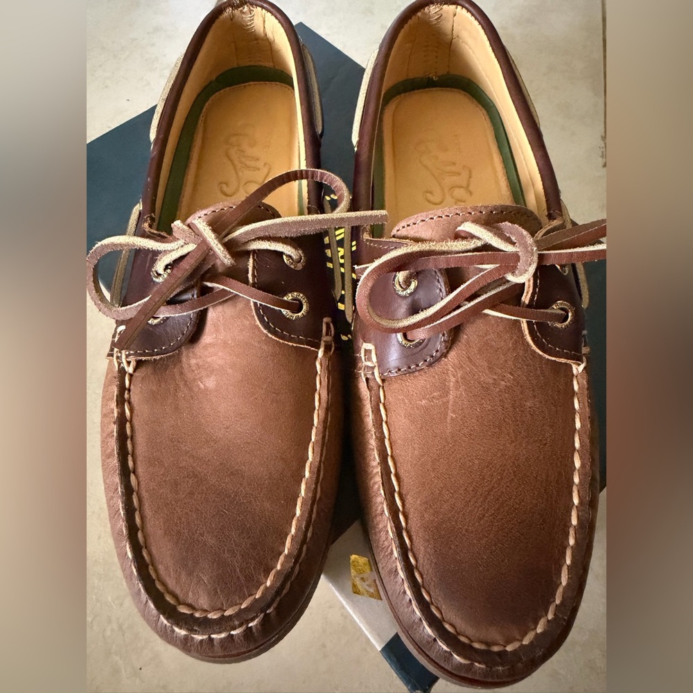 Sperry Gold Cup Leather Boat Shoes Brown Mens 7.5 New w/ Box Premium - Picture 2 of 7